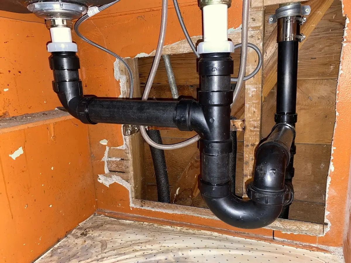 Professional Bathroom Installation equipment and tools on the job in Soldotna